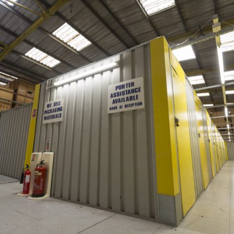 Storage Units in Warehouse